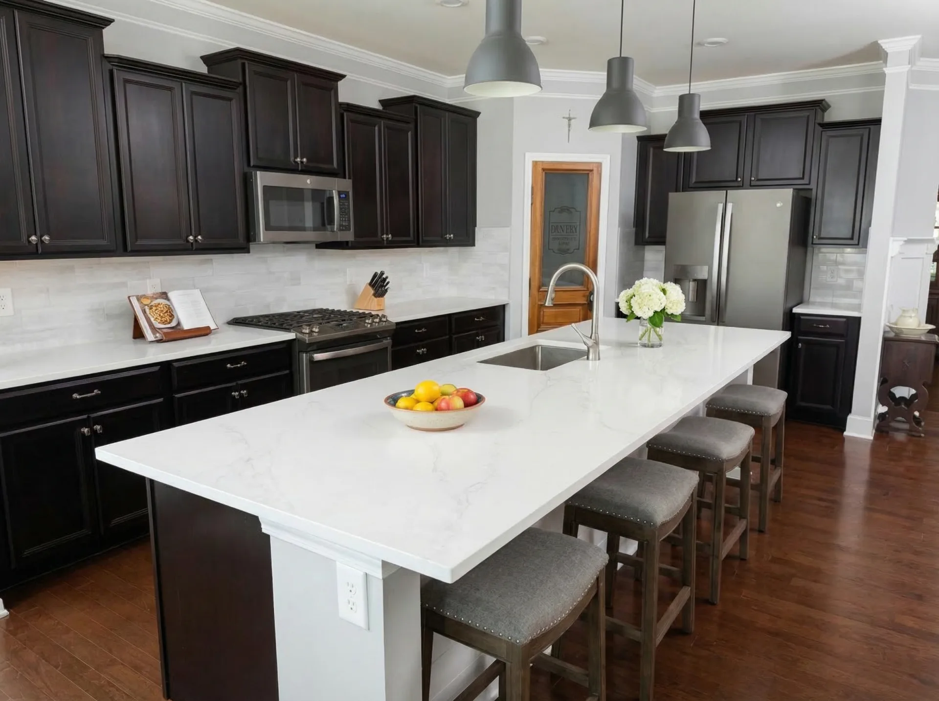 Custom granite installation